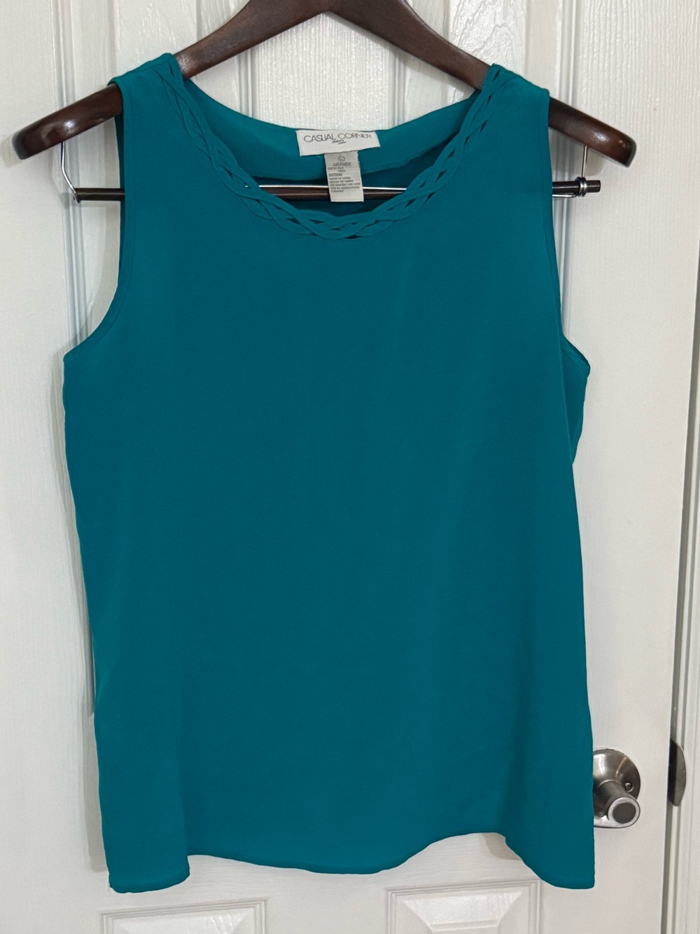Casual Corner Teal Blue Sleeveless Camisole